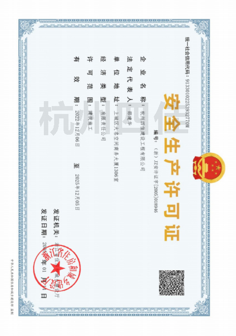 安全生產許可證